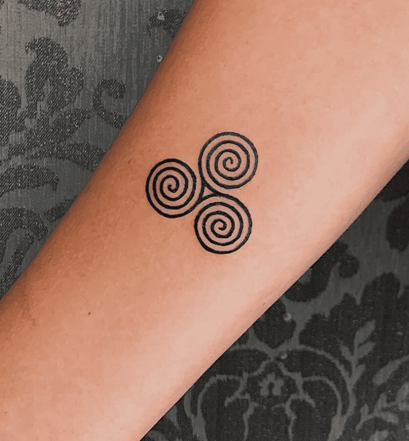 Triskele Spiral Celtic Mythology Tattoo