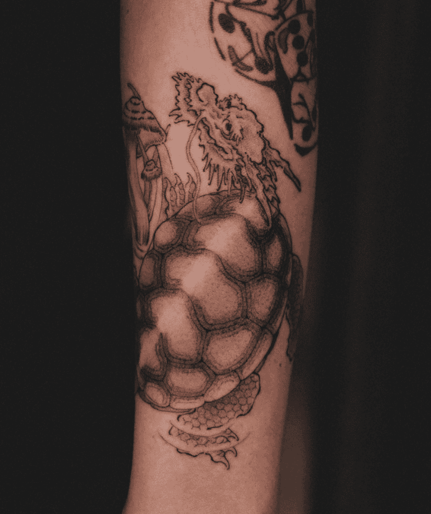 Turtle Dragon Tattoo