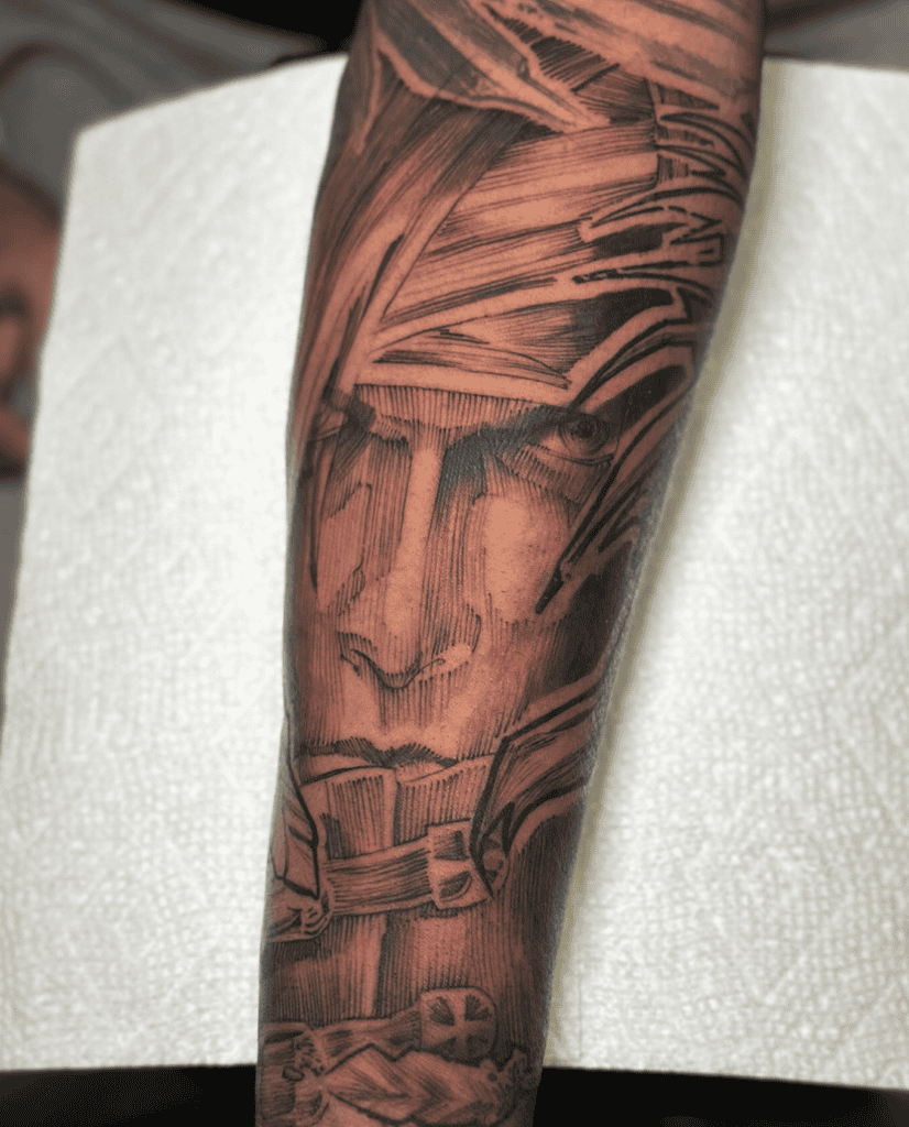 Vincent Valentine Angry Final Fantasy Tattoo