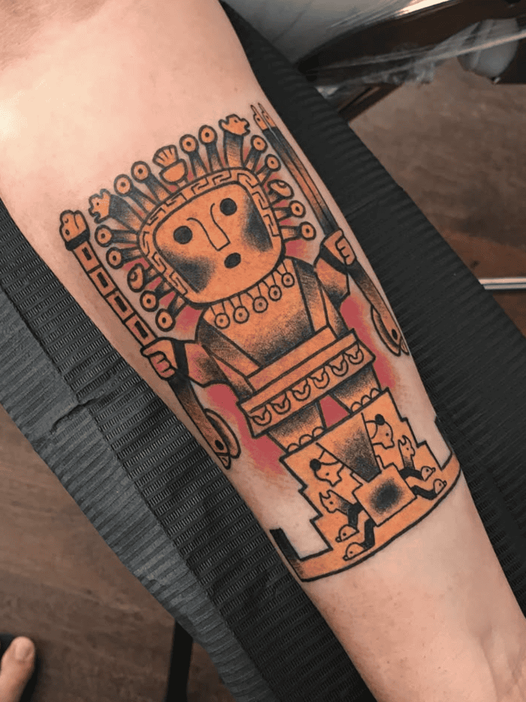 Viracocha Inca Mythology Tattoo