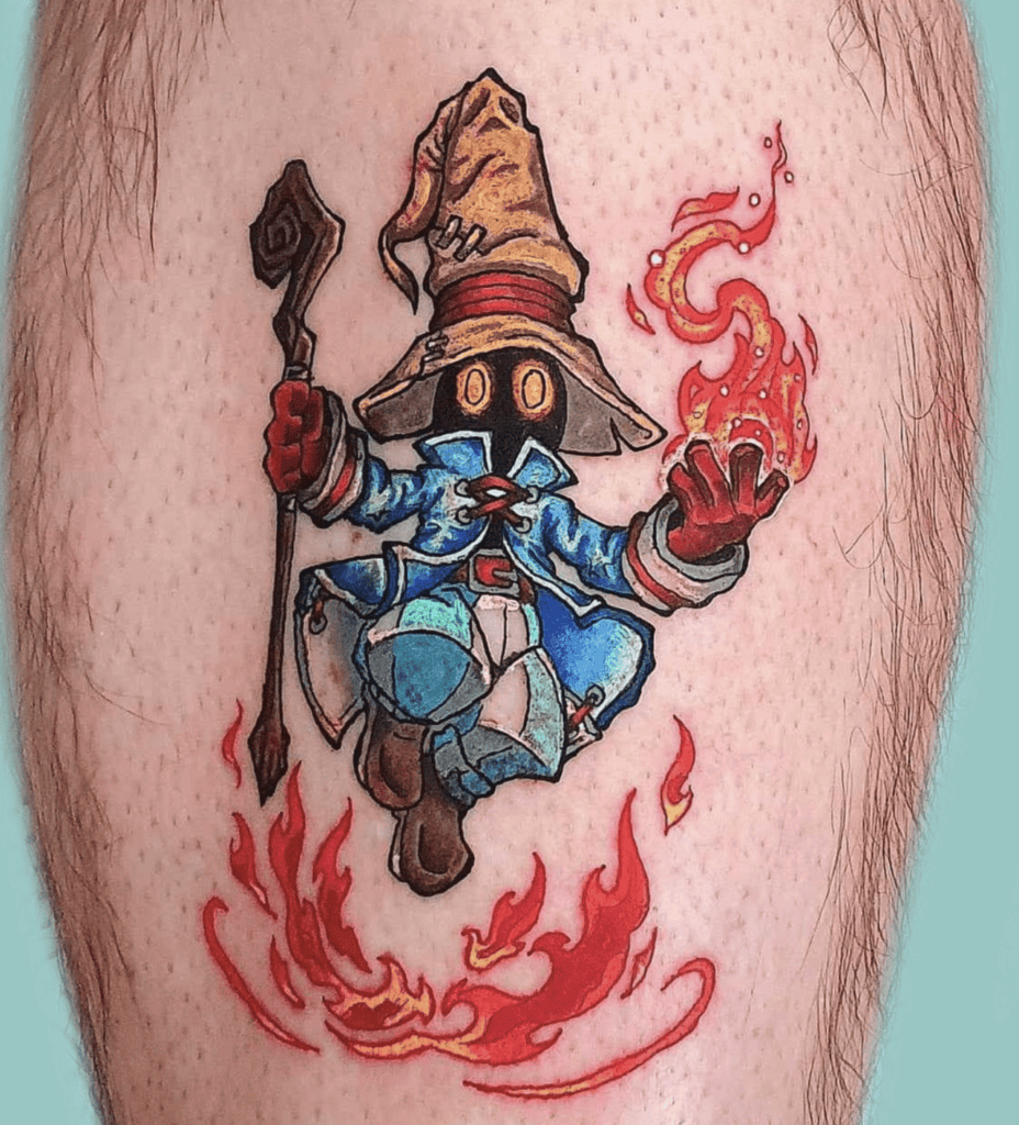 Vivi Ornitier Flame Final Fantasy Tattoo