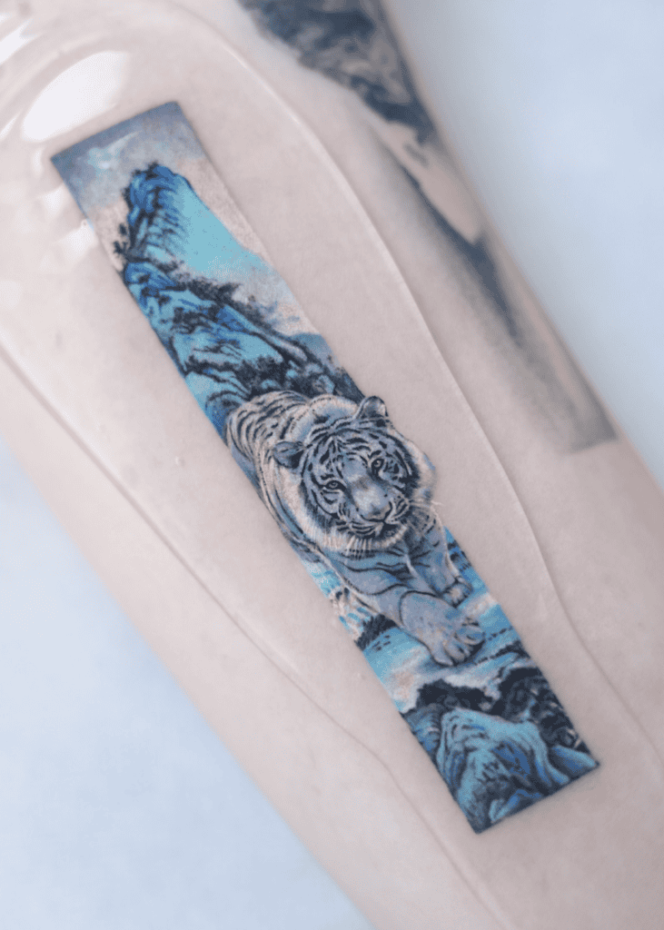 White Tiger Ice Tattoo
