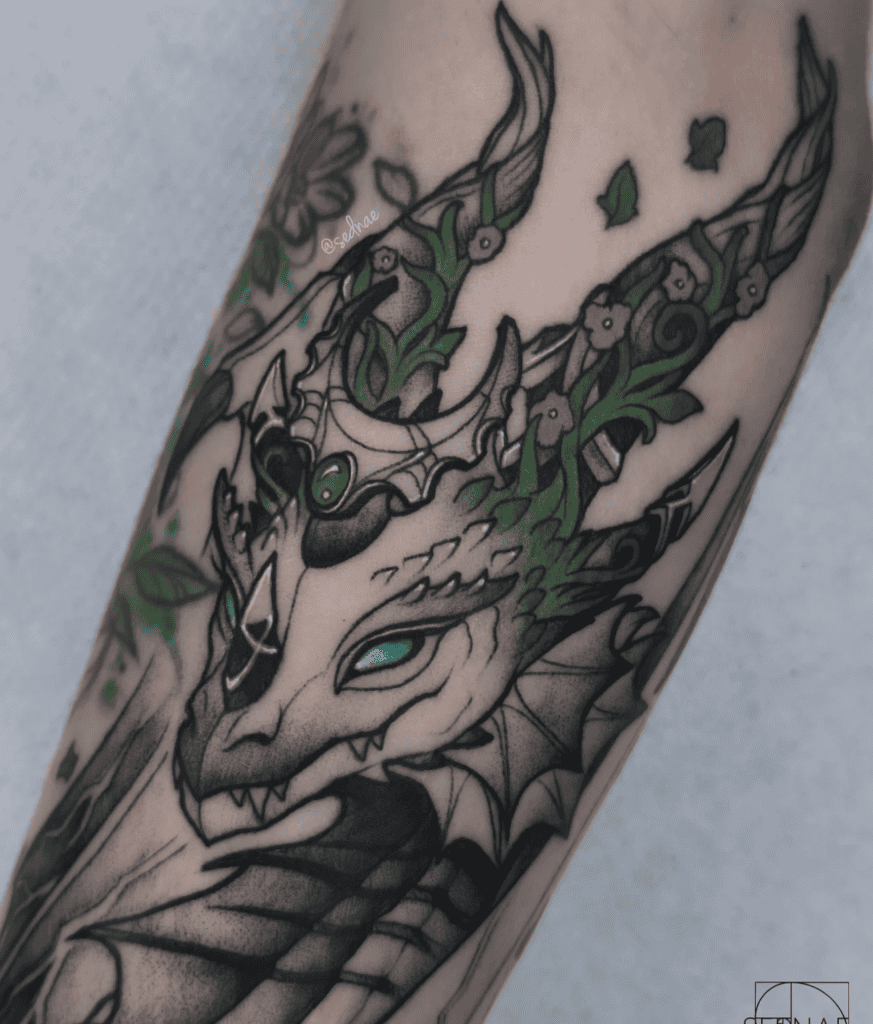 World of Warcraft Ysera Dragon Tattoo