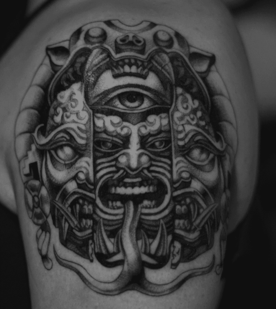 Xipe Totec Face Aztec Mythology Tattoo