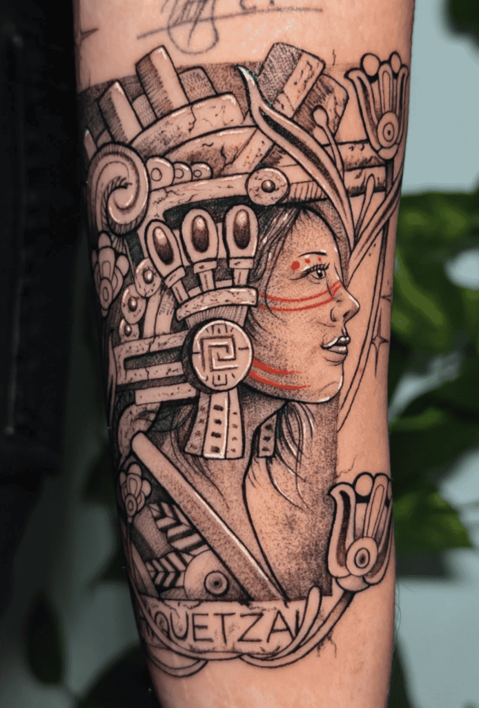 Xochiquetzal Aztec Mythology Tattoo