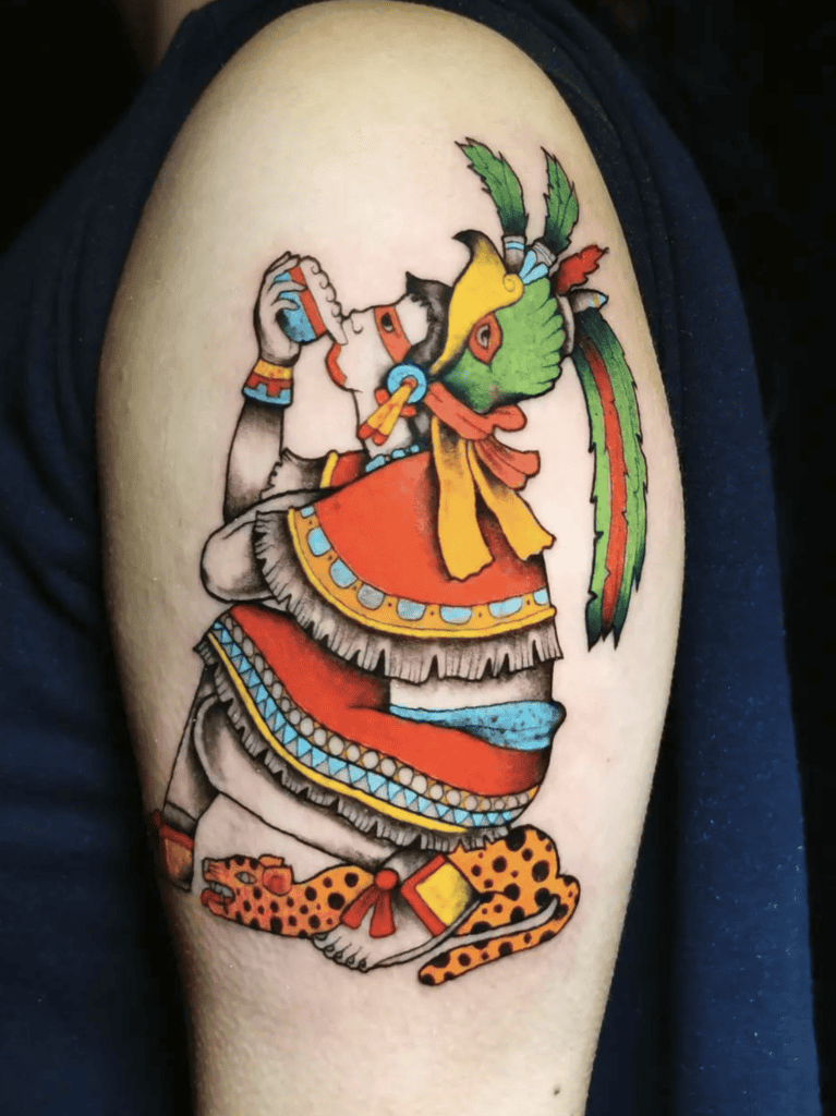 Xochiquetzal Drink Aztec Mythology Tattoo