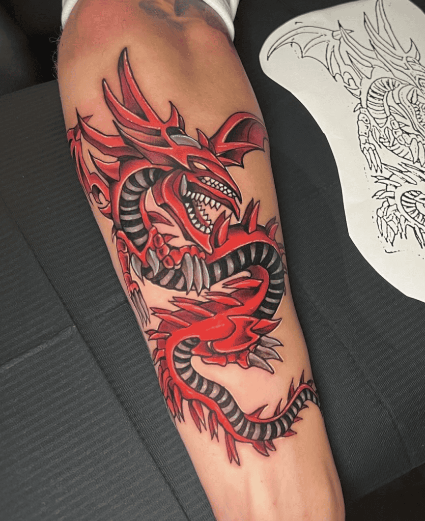 Yu-Gi-Oh! Slifer Dragon Tattoo