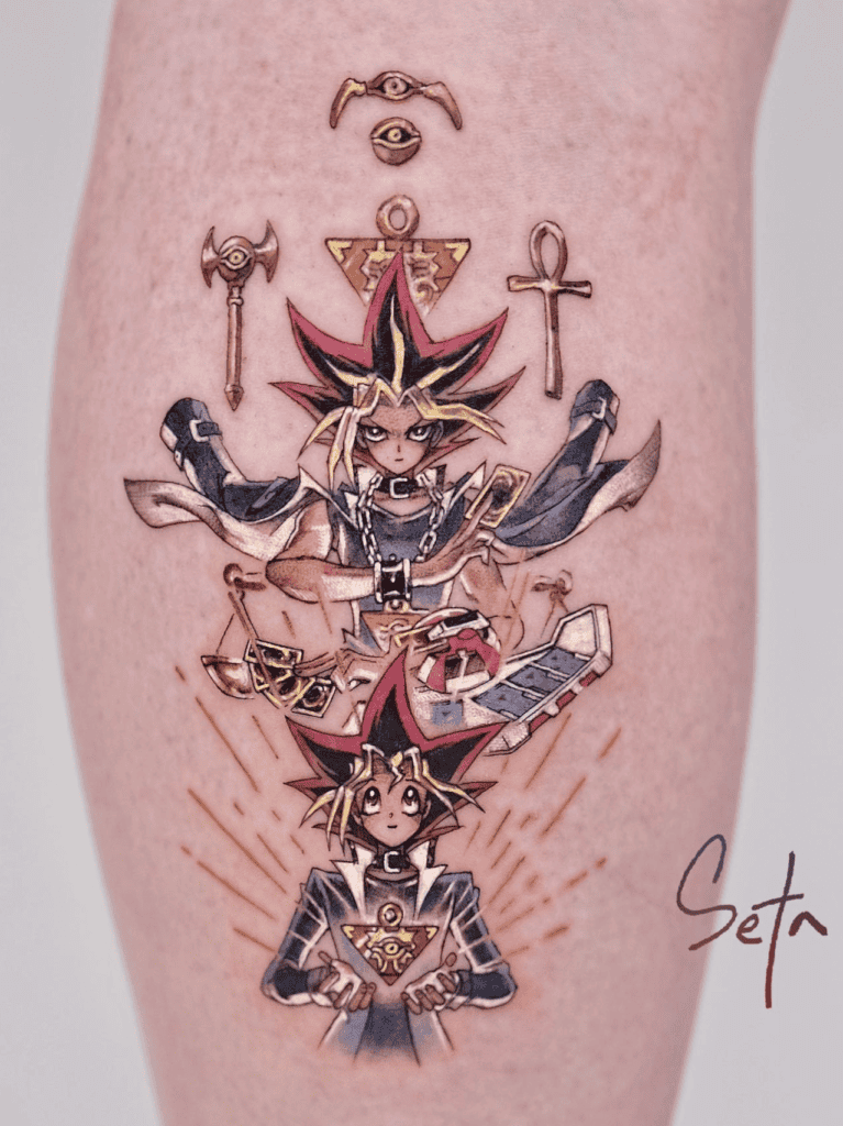 Yugi Muto Atem Yu-Gi-Oh! Tattoo