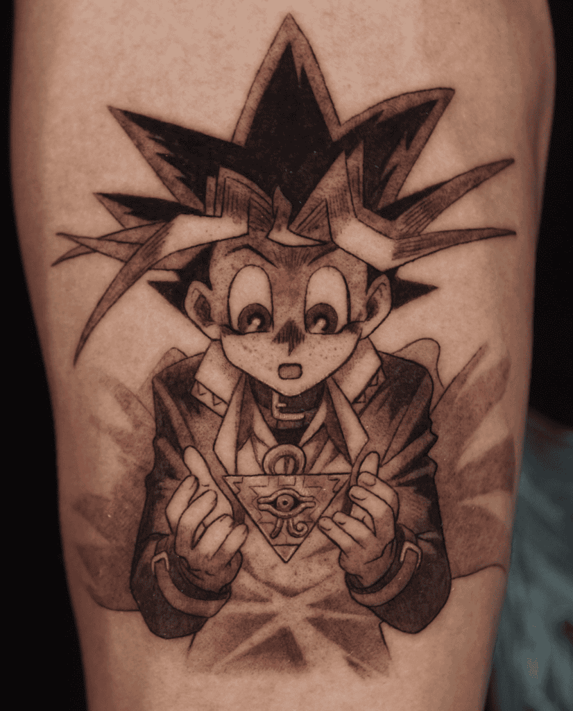 Yugi Muto Yu-Gi-Oh! Tattoo