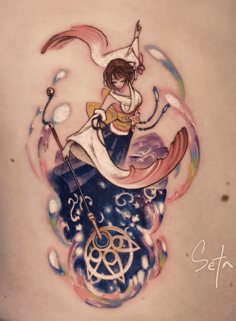 Yuna Art Final Fantasy Tattoo