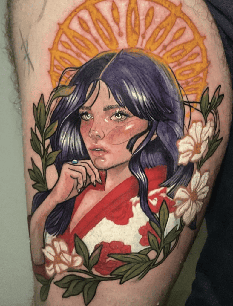 Amaterasu Ōmikami Goddess Japanese Mythology Tattoo