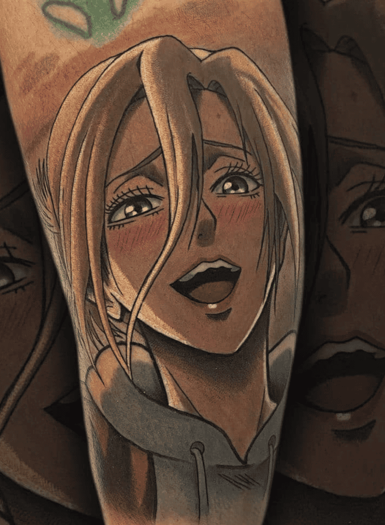 Annie Leonhart Smile Attack on Titan Tattoo