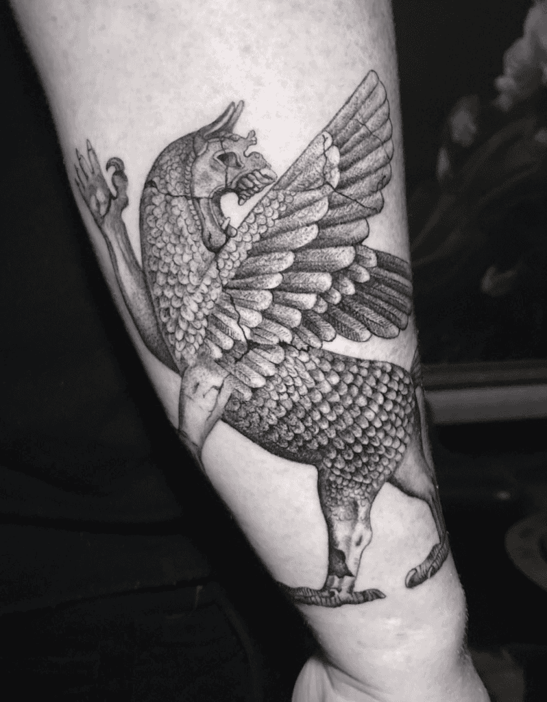 Anzu Beast Mesopotamian Mythology Tattoo