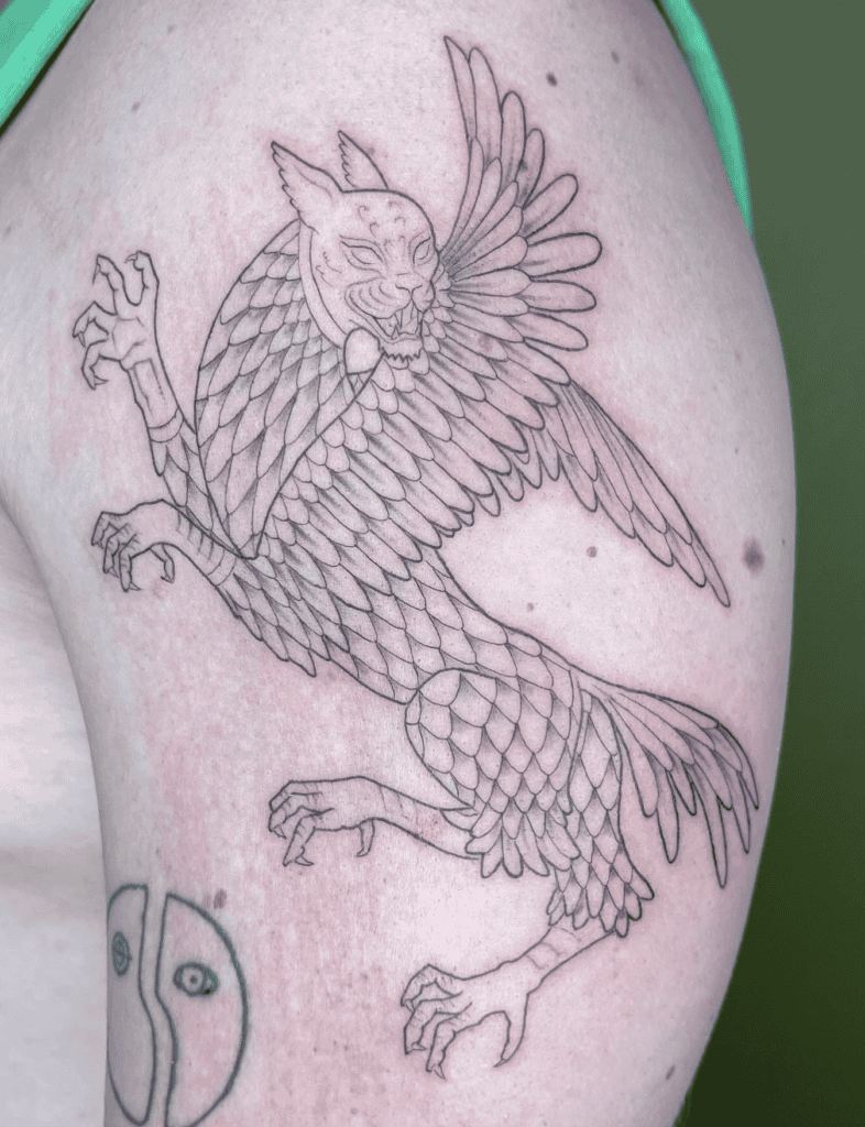 Anzu Creature Mesopotamian Mythology Tattoo