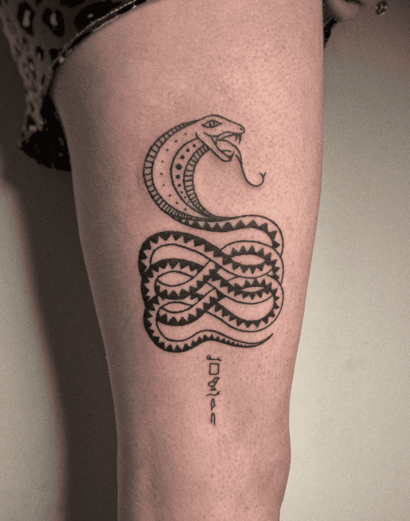 Apep Coil Snake Tattoo