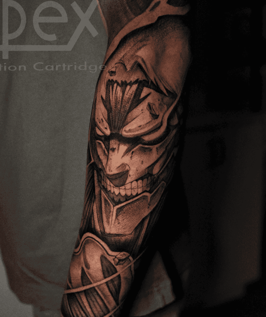 Armoured Titan Attack on Titan Tattoo