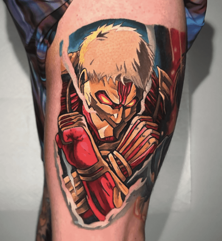 Armoured Titan Steam Attack on Titan Tattoo