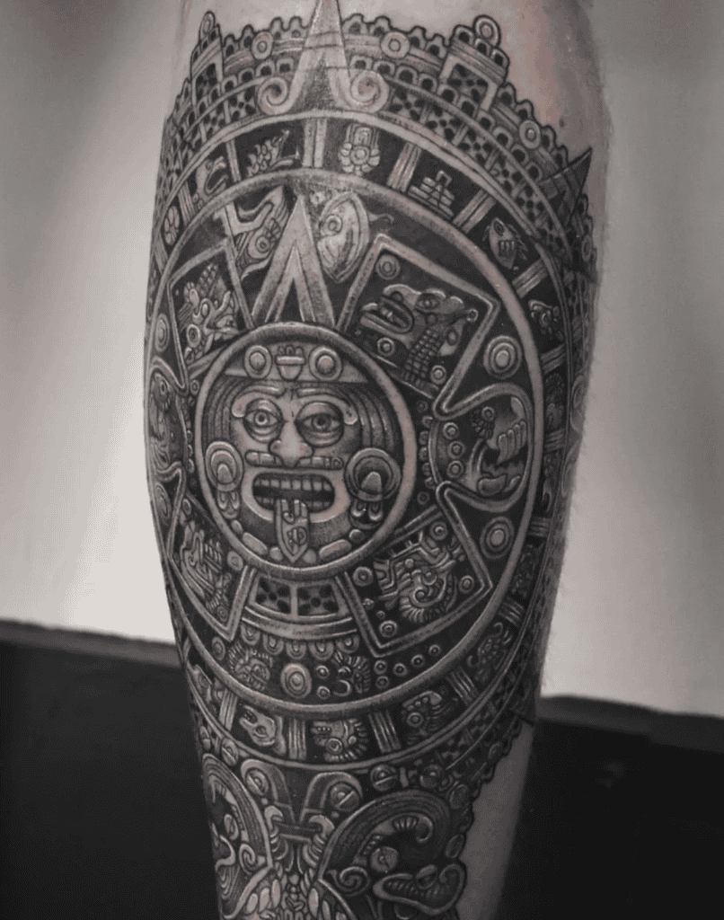 Aztec Sun Stone Aztec Mythology Tattoo