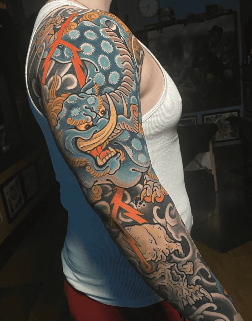 Baku Blue Irezumi Tattoo