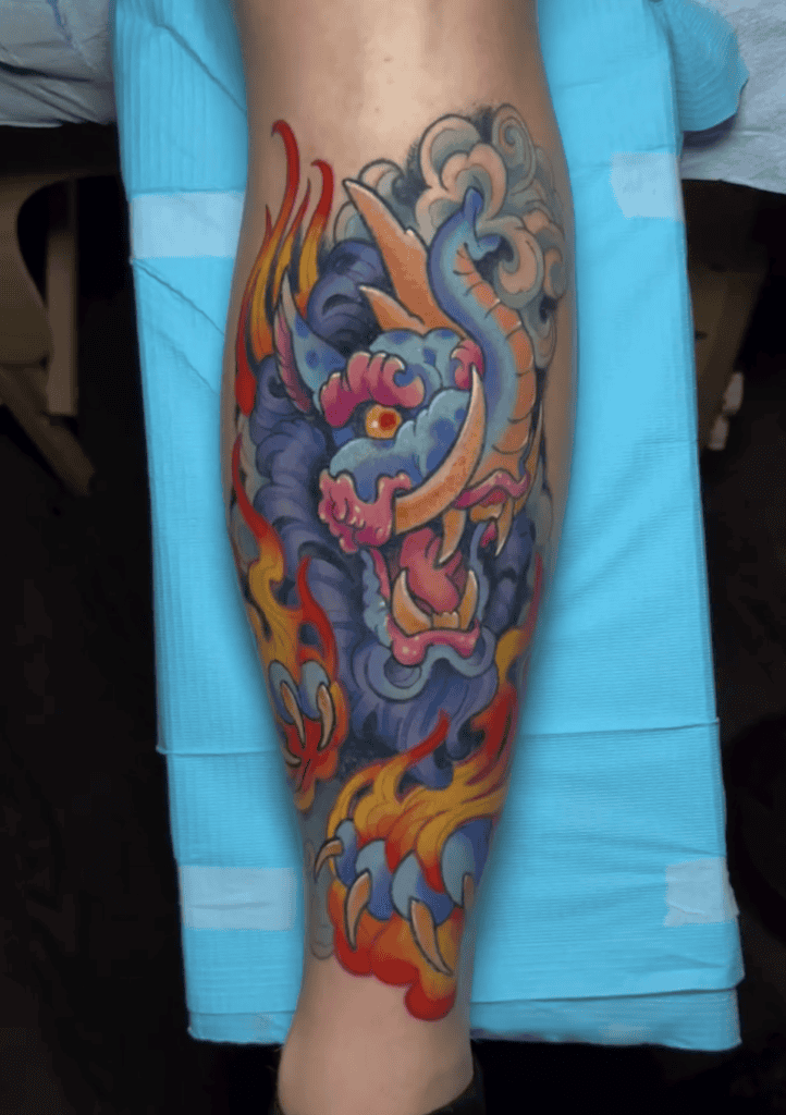 Baku Fierce Japanese Mythology Tattoo