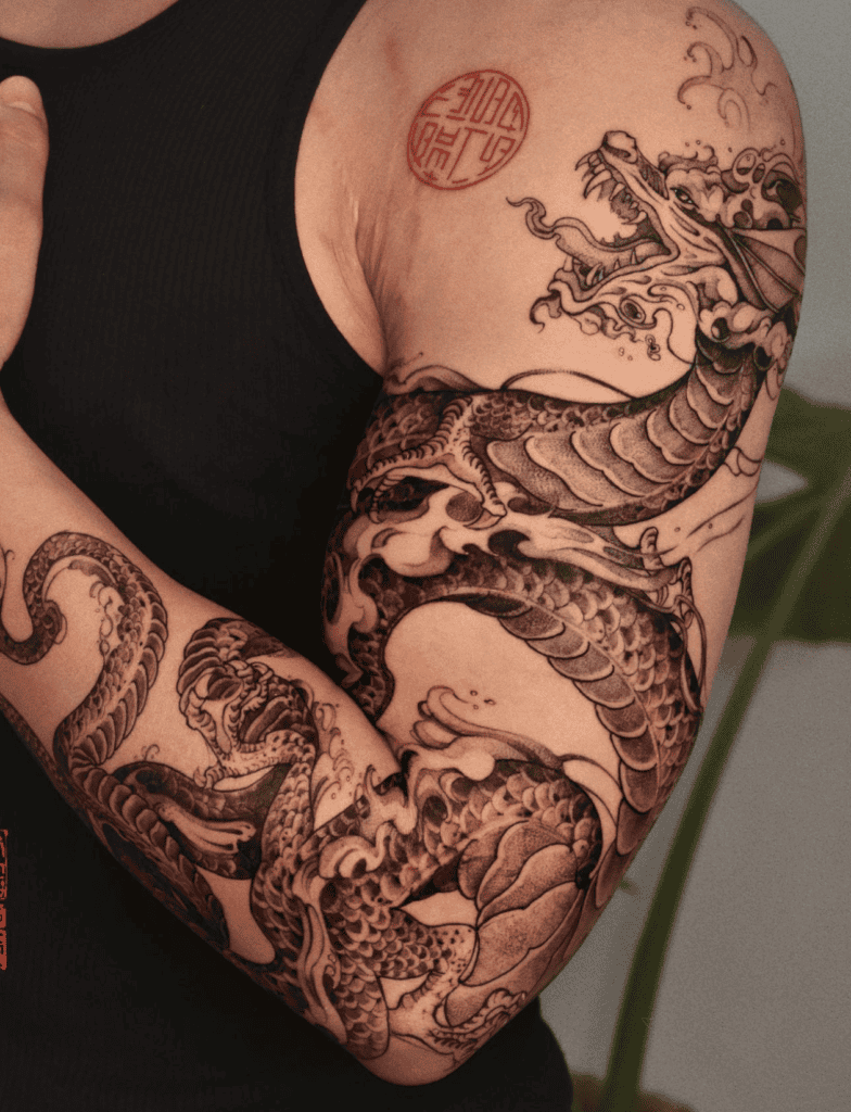 Bakunawa Snake Tattoo