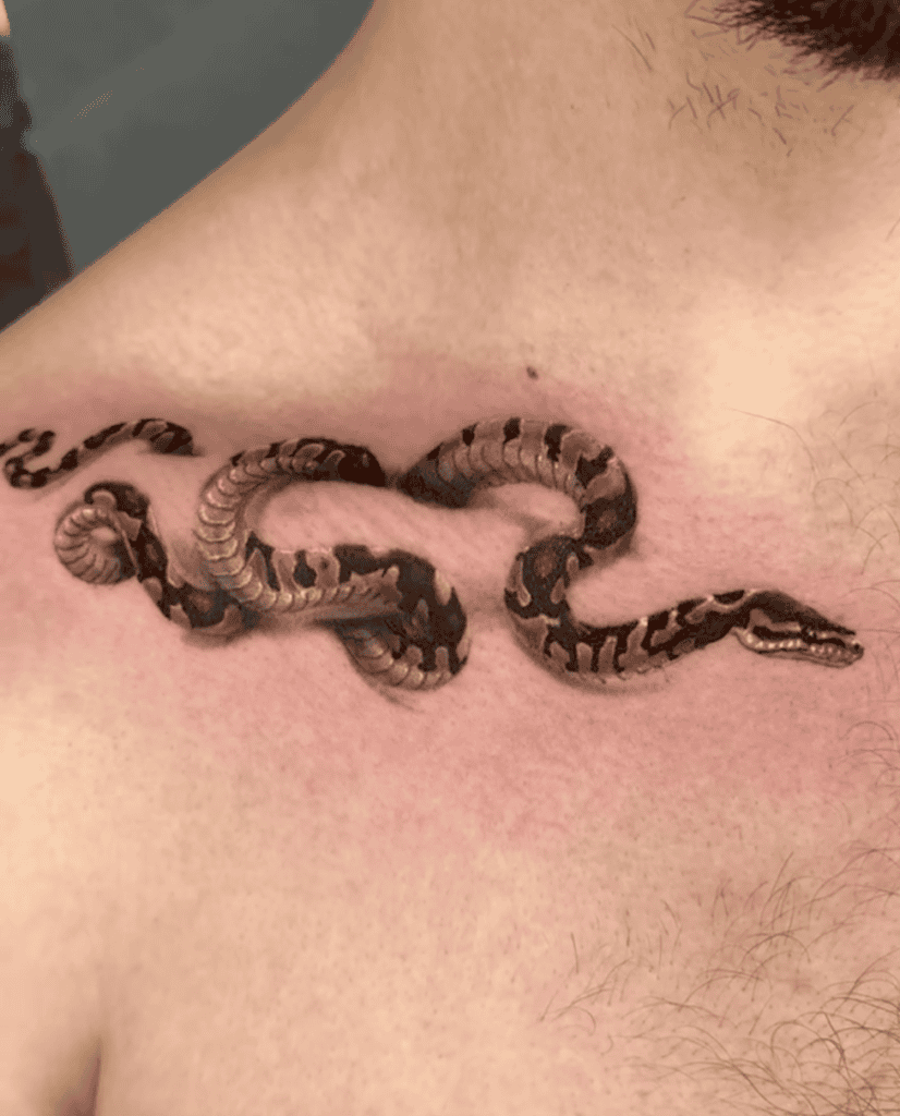 Ball Python Collar Snake Tattoo