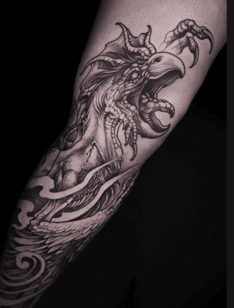 Basilisk Snake Tattoo