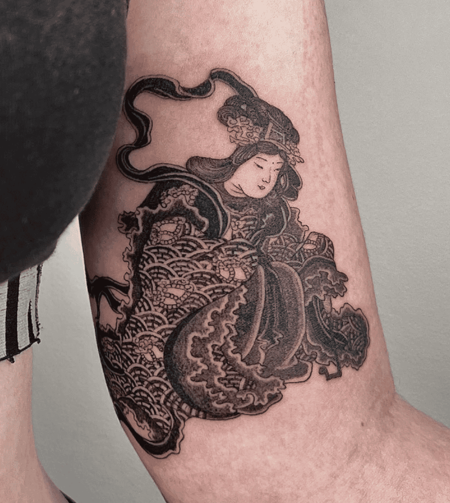 Benzaiten Japanese Mythology Tattoo