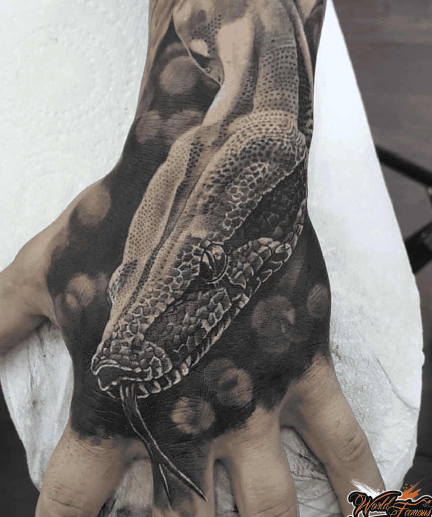 Boa Constrictor Head Snake Tattoo