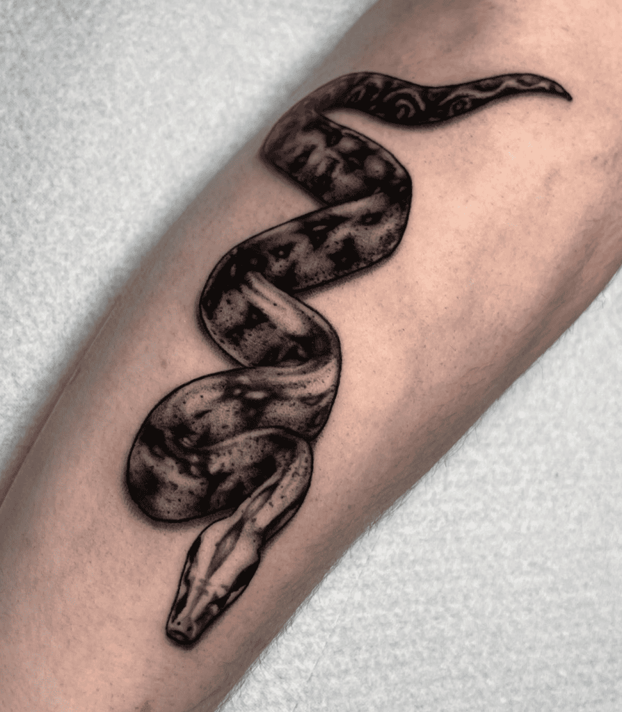 Boa Constrictor Slither Snake Tattoo