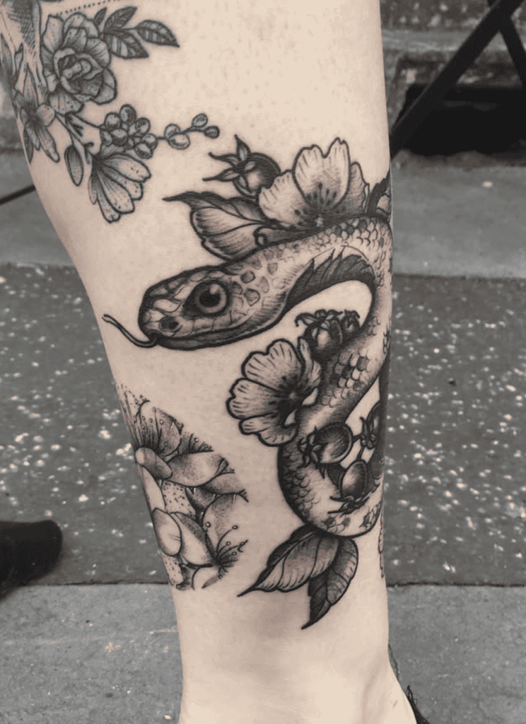 Boomslang Snake Tattoo