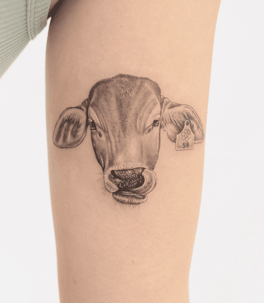Brahman Cattle Cow Bovine Tattoo