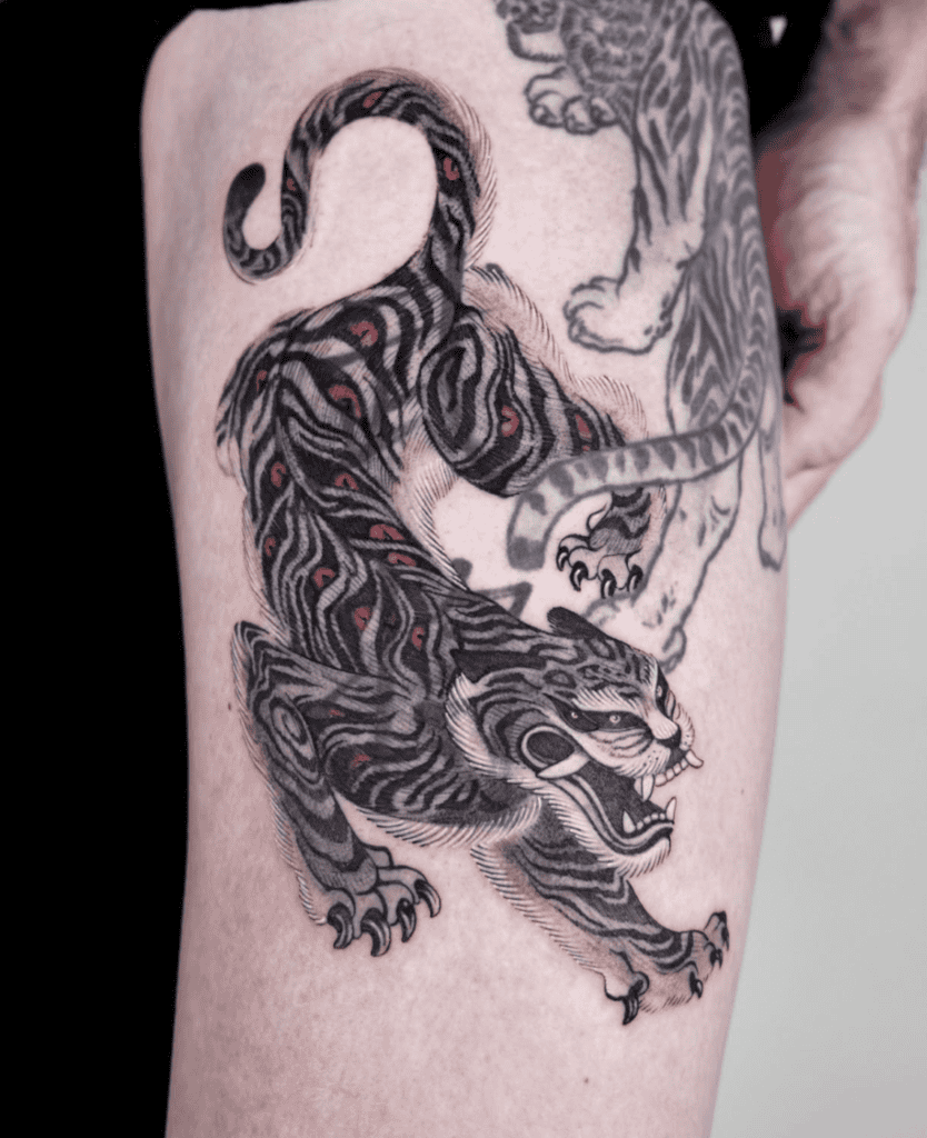 Byakko Eyes Japanese Mythology Tattoo