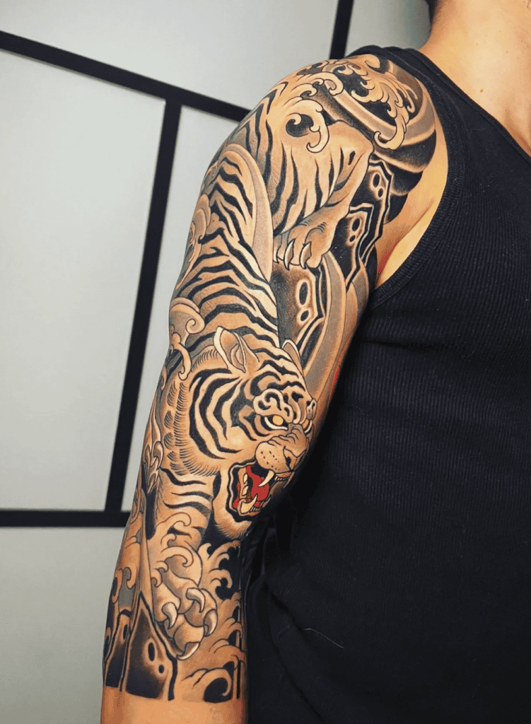 Byakko Japanese Mythology Tattoo