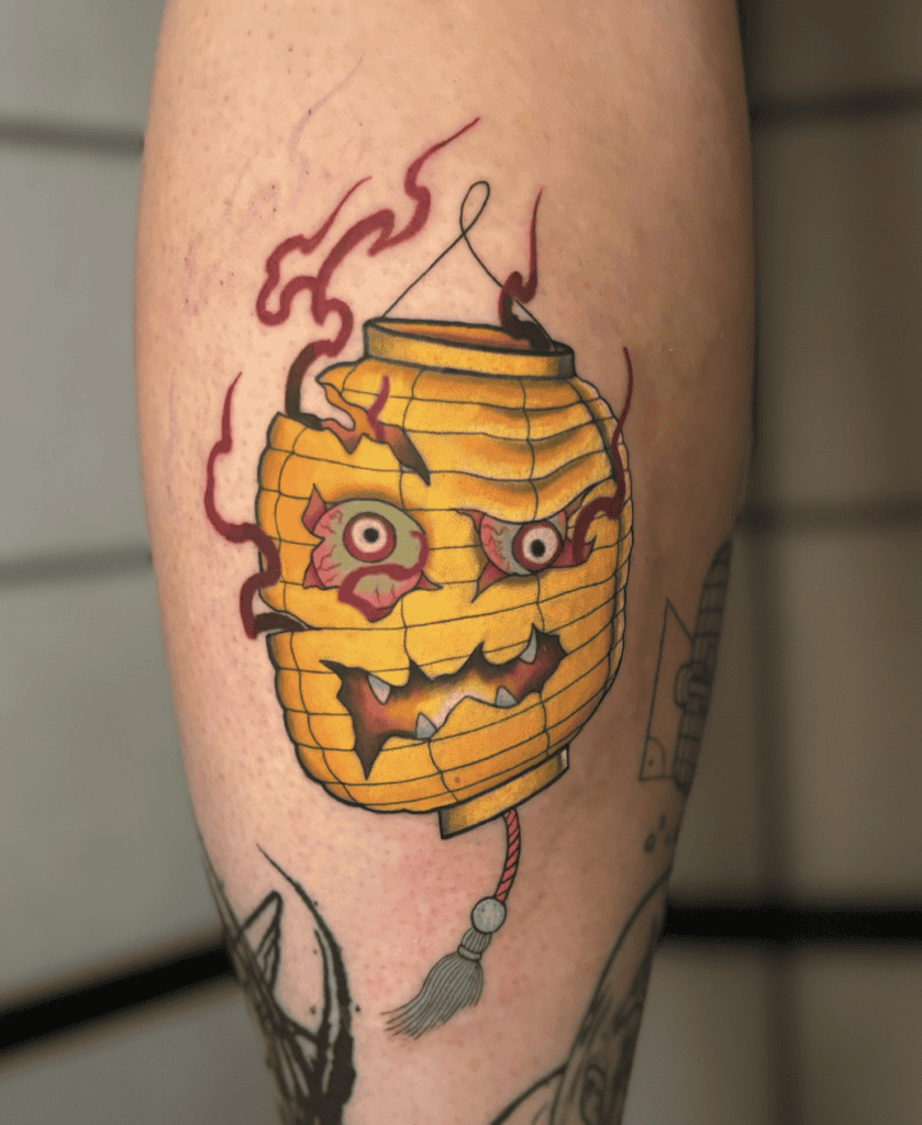 Chōchin-obake Broken Japanese Mythology Tattoo