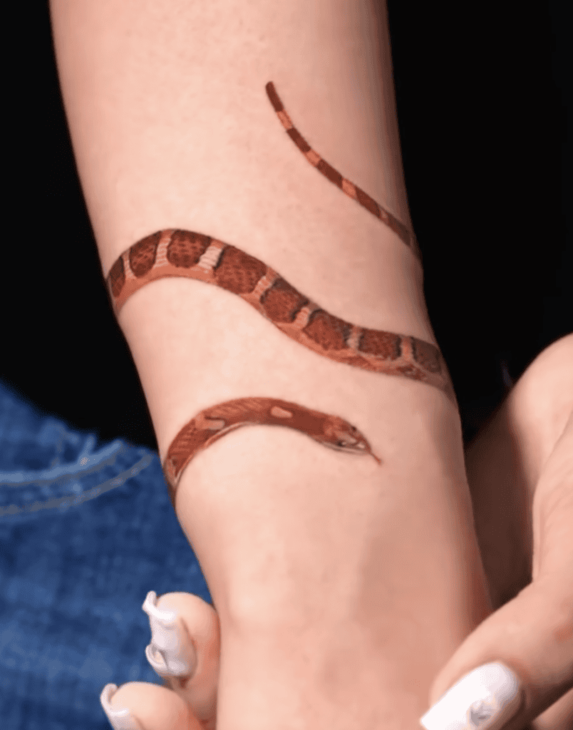 Corn Snake Wrap Tattoo