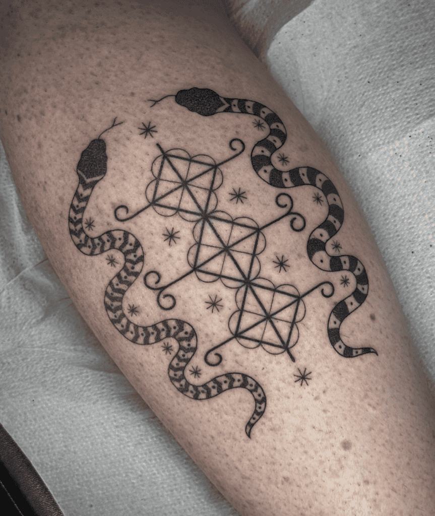 Damballa Twin Snake Tattoo