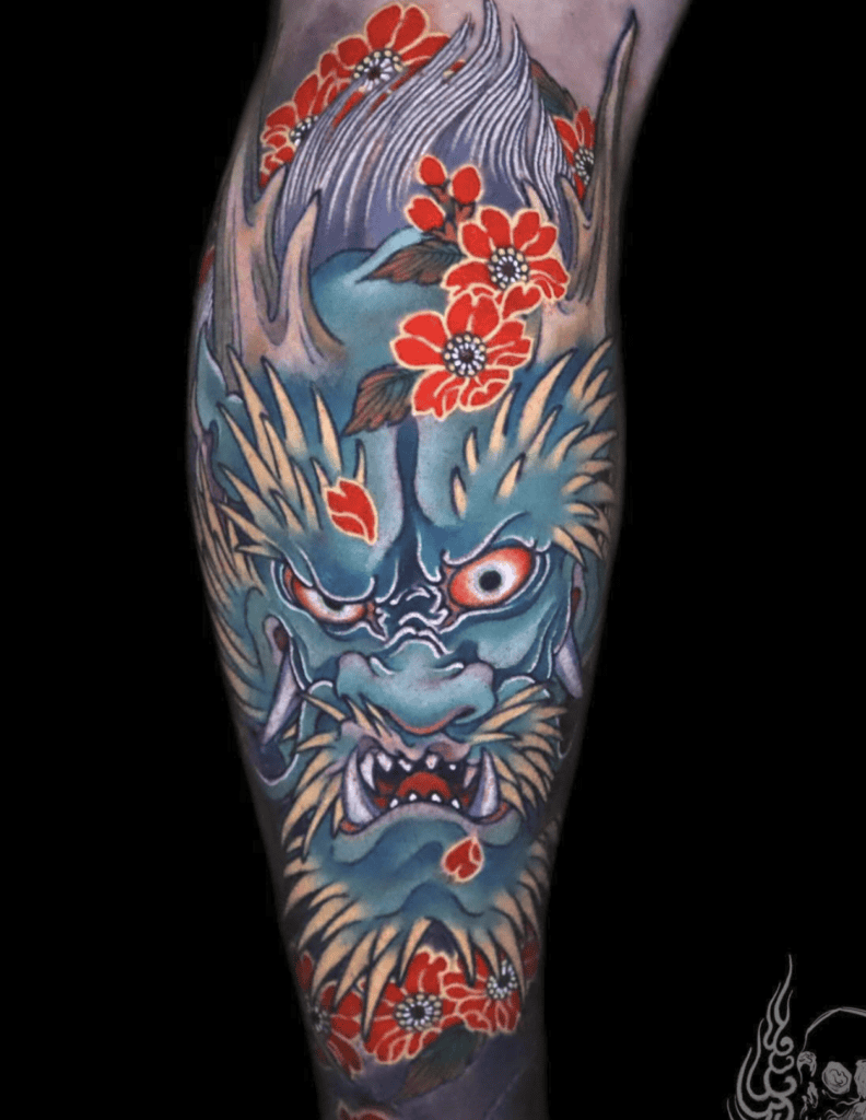 Dragon Blue Irezumi Tattoo