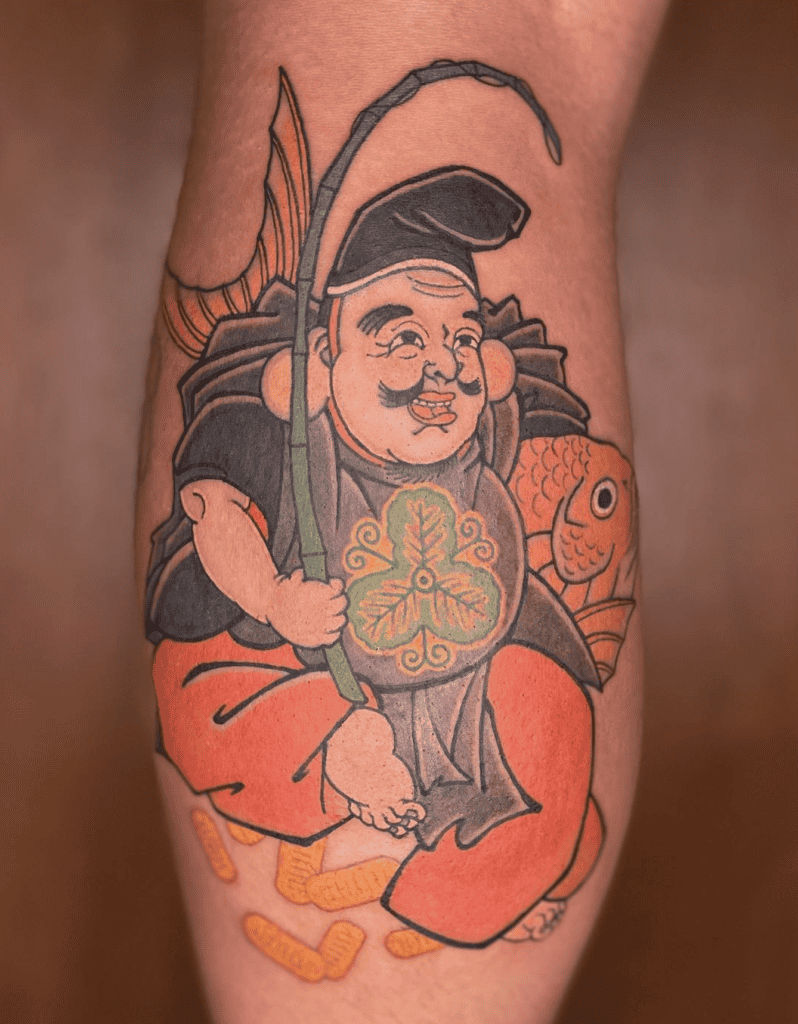 Ebisu Japanese Mythology Tattoo