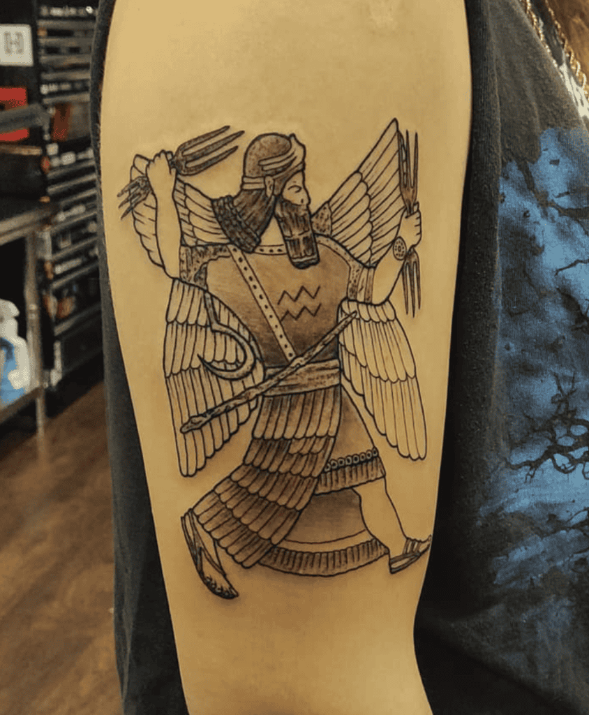 Enlil Mesopotamian Mythology Tattoo