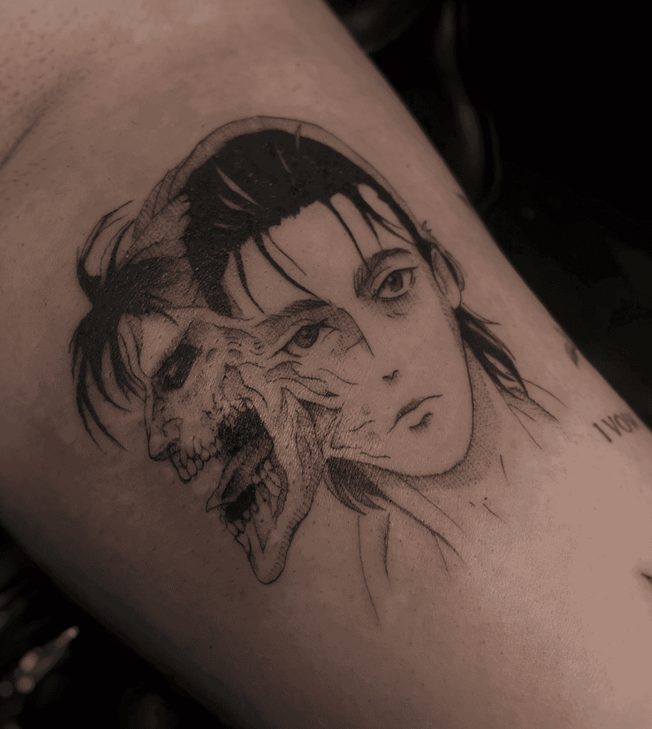 Eren Yeager Growth Attack on Titan Tattoo