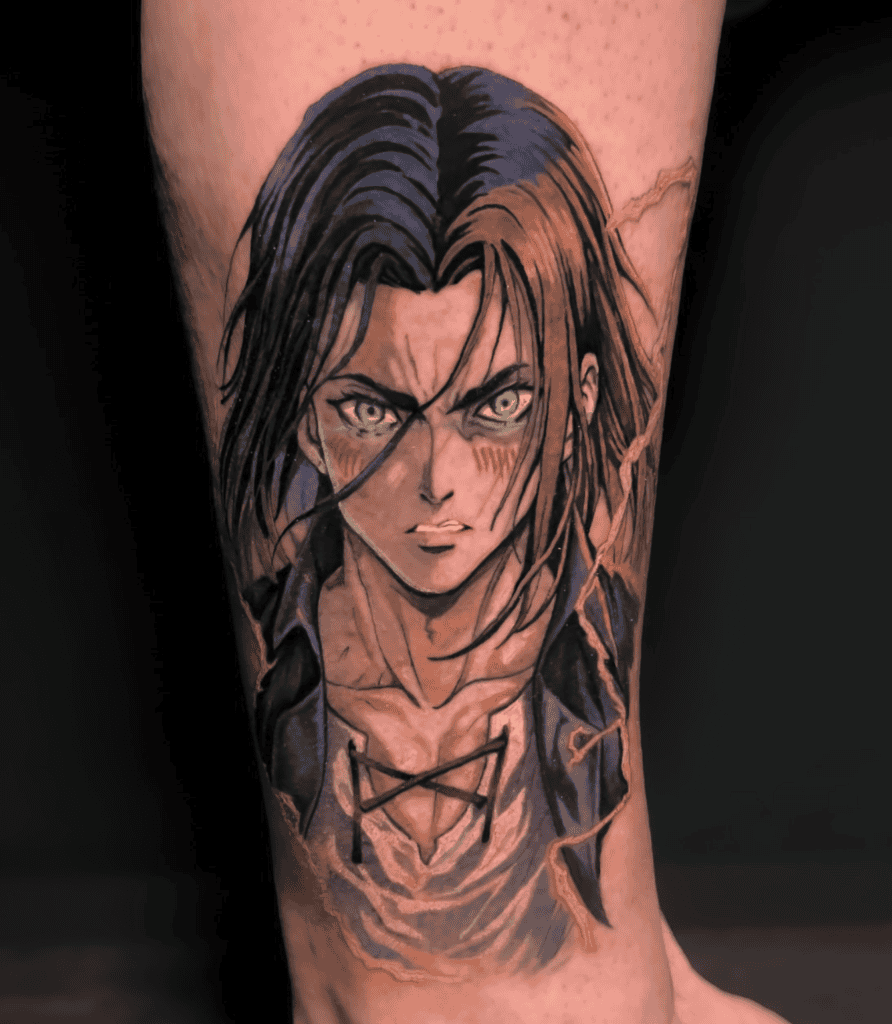 Eren Yeager Teen Attack on Titan Tattoo