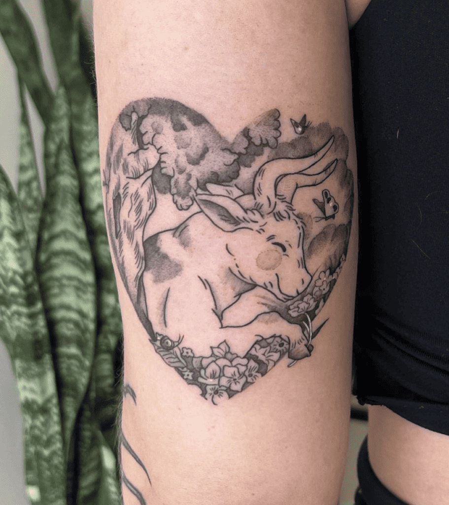 Ferdinand Sleep Bovine Tattoo