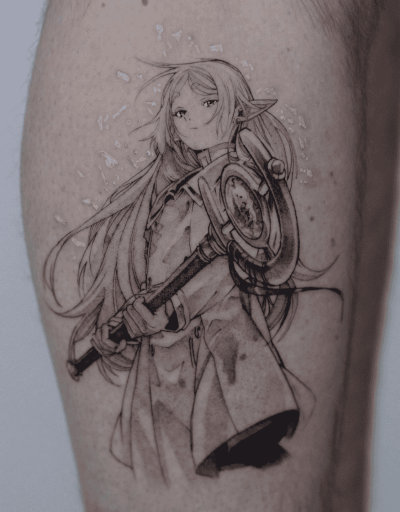 Frieren Pose Tattoo