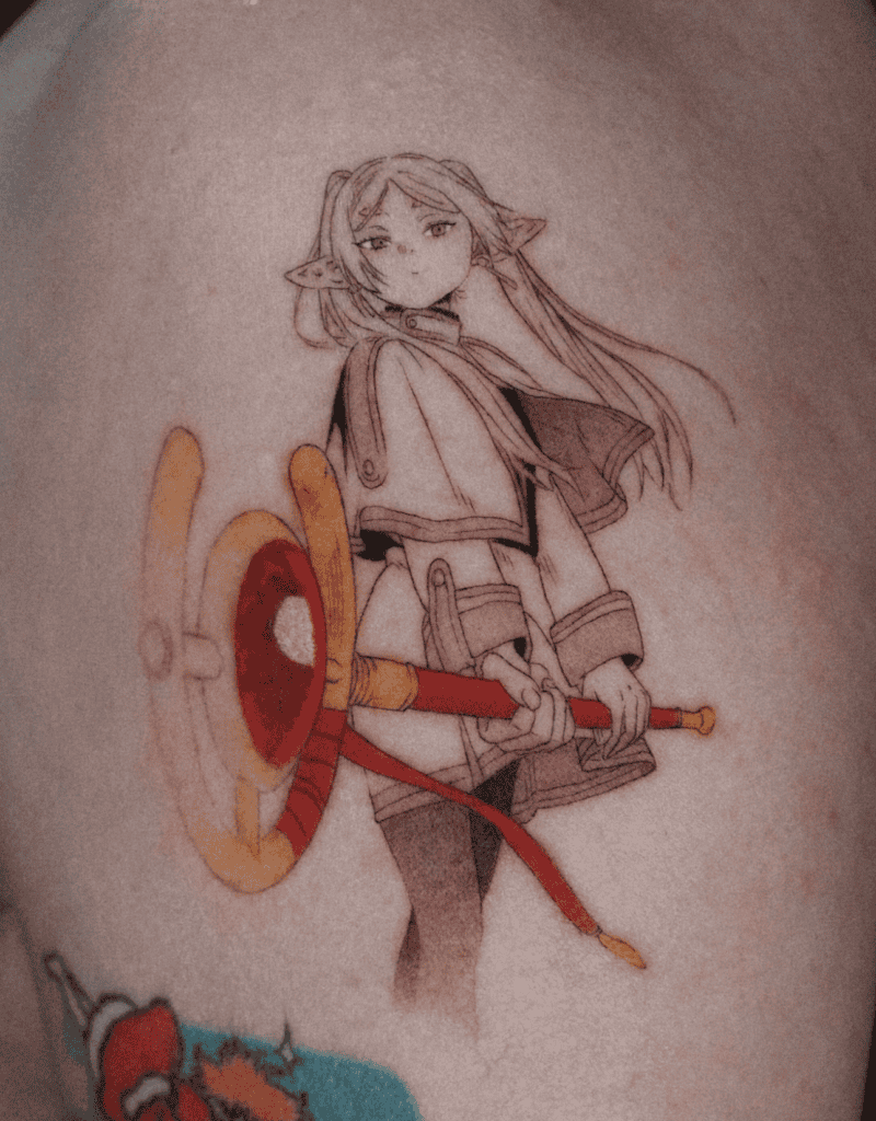 Frieren Staff Tattoo
