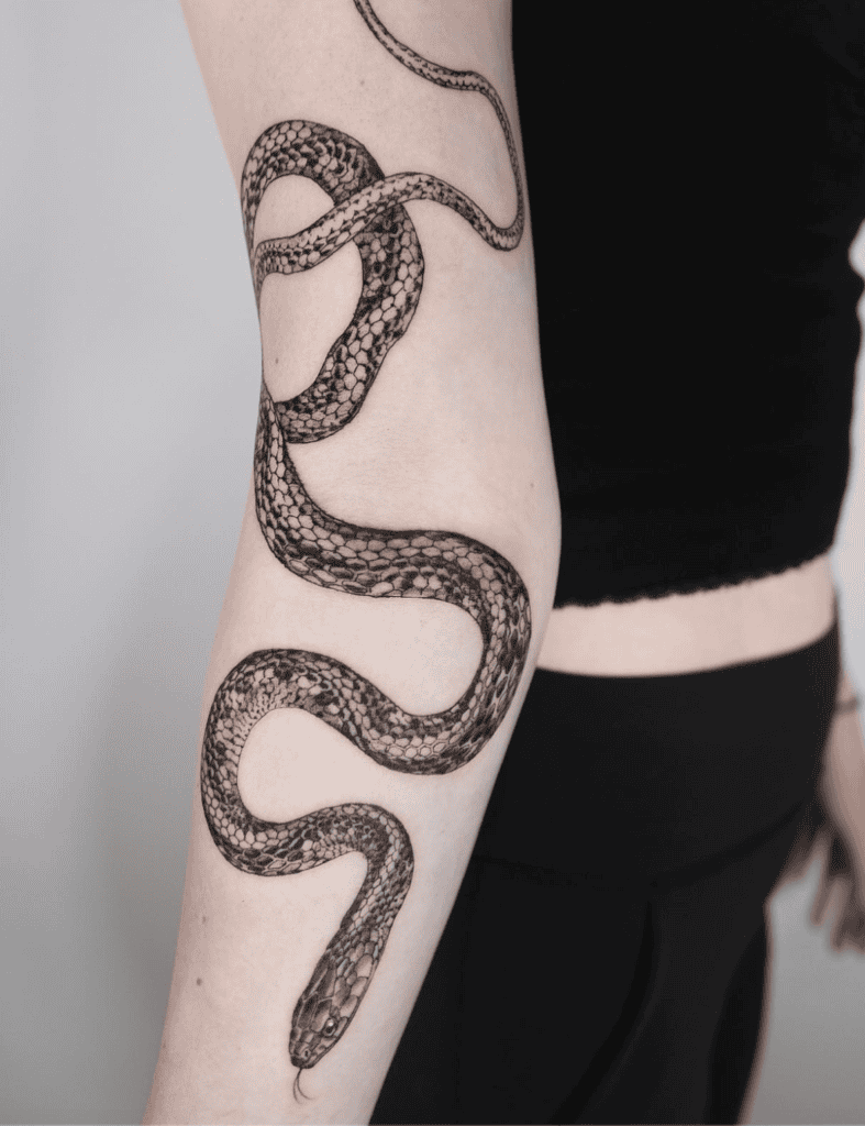 Garter Snake Tattoo