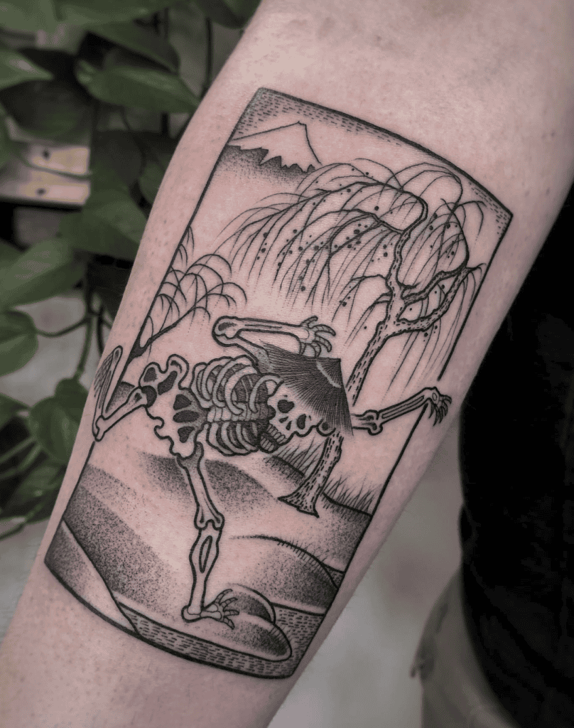 Gashadokuro Frame Japanese Mythology Tattoo