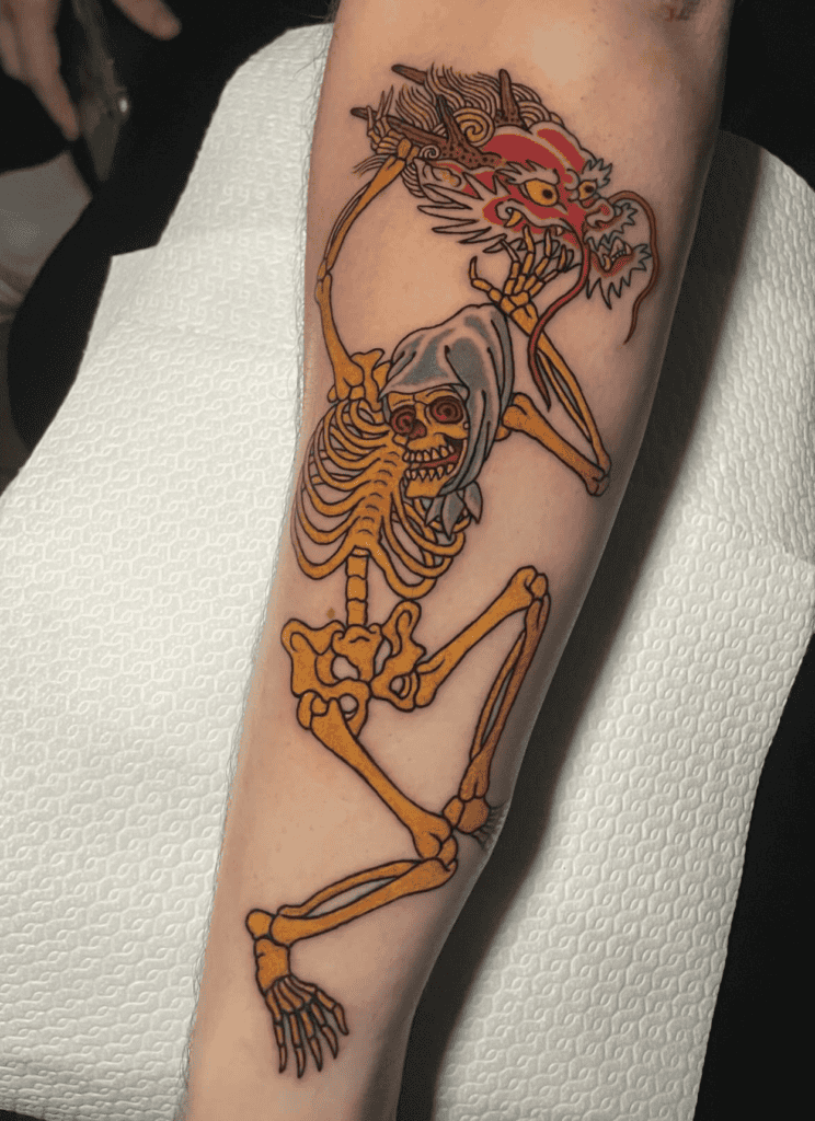 Gashadokuro Japanese Mythology Tattoo