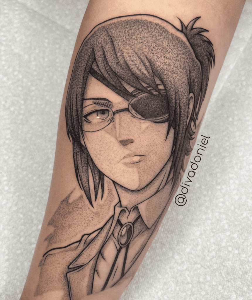 Hange Zoë Attack on Titan Tattoo