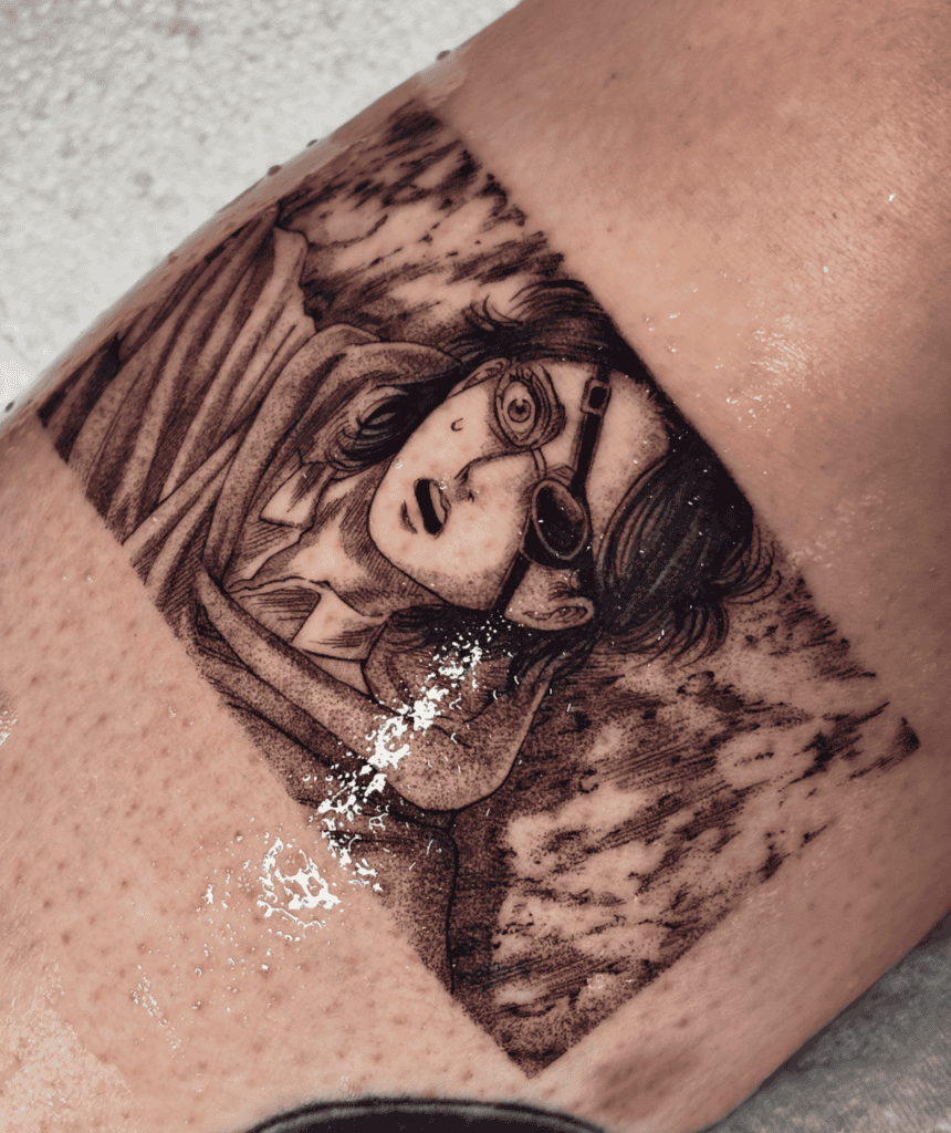 Hange Zoë Panel Attack on Titan Tattoo